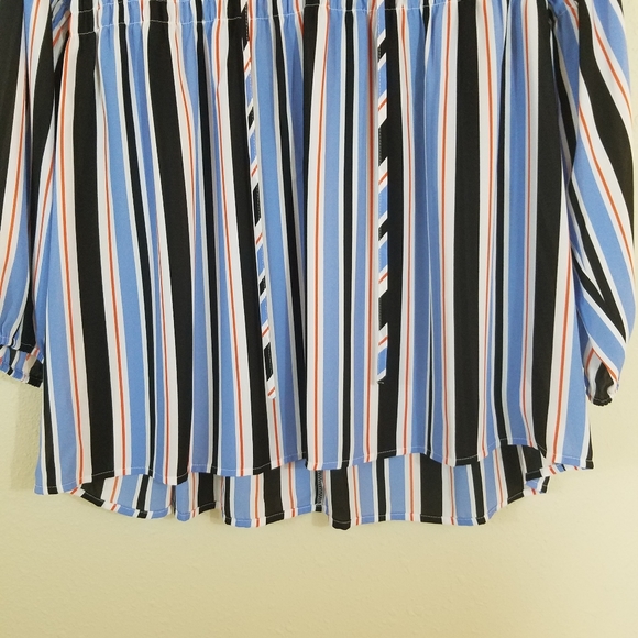 A.N.A Smocked 3/4 Sleeve Peasant Top Size L - Picture 5 of 7